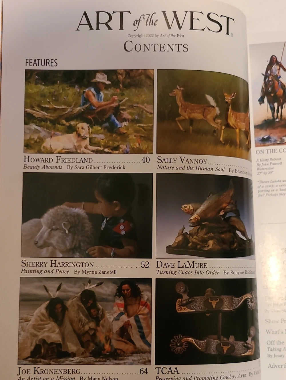 Art Of The West 3 Issues Beautiful Art & Stories Magazine Nov Sept 2022 Jan 2023